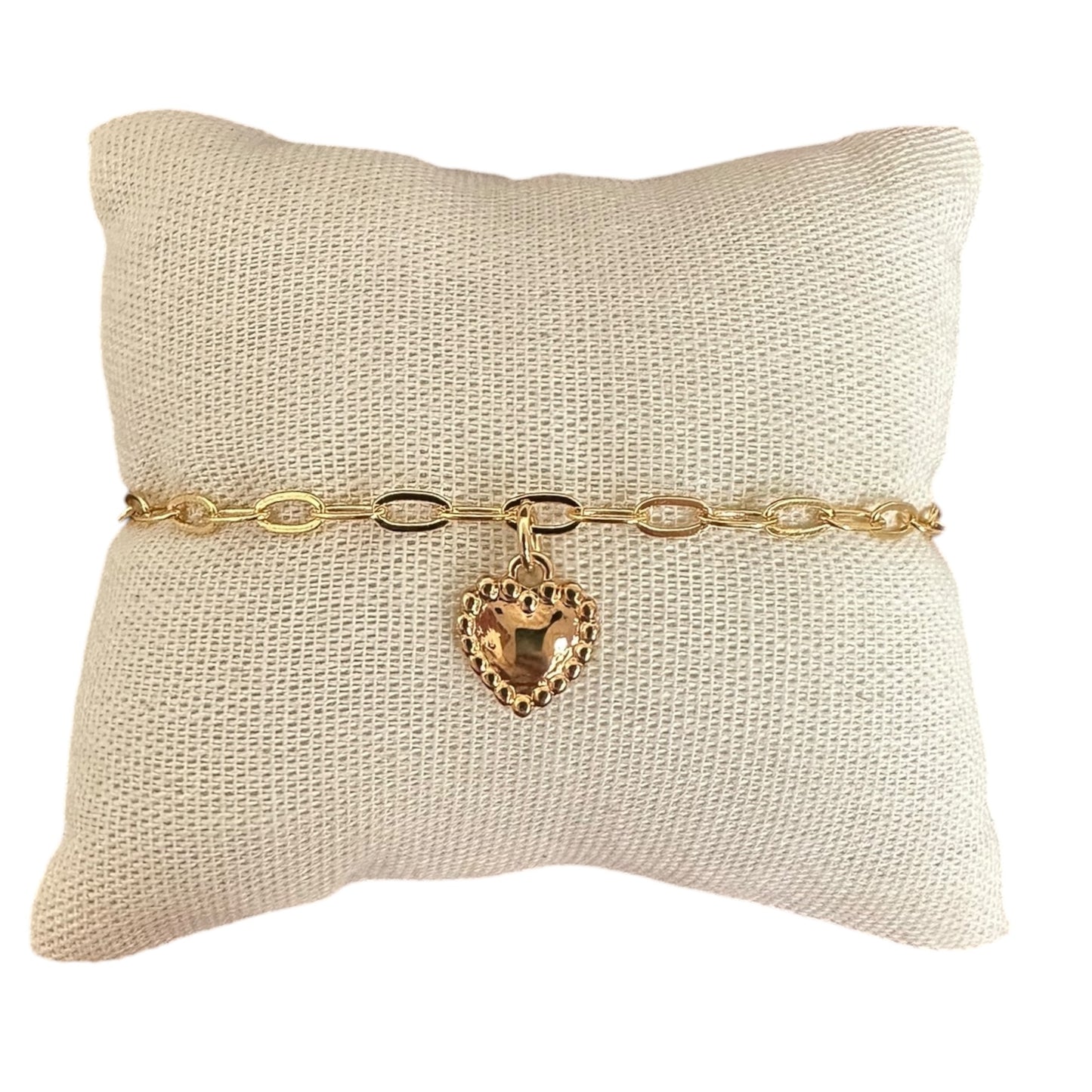 Pulso Charm Corazón bolitas