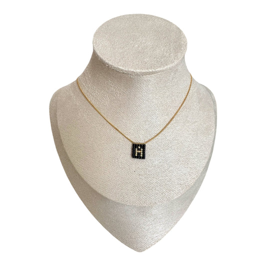 Collar INICIALES mini en negro