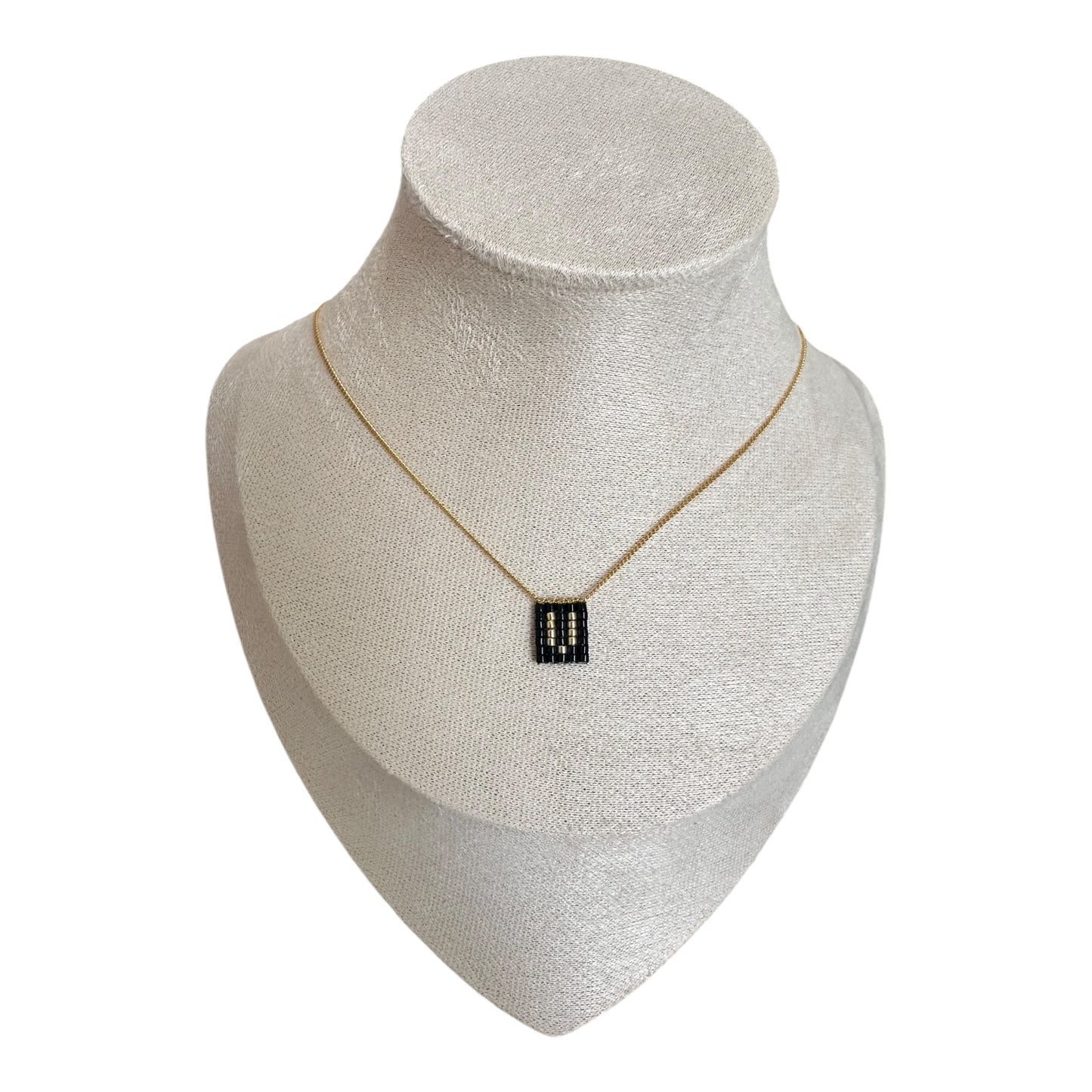 Collar INICIALES mini en negro