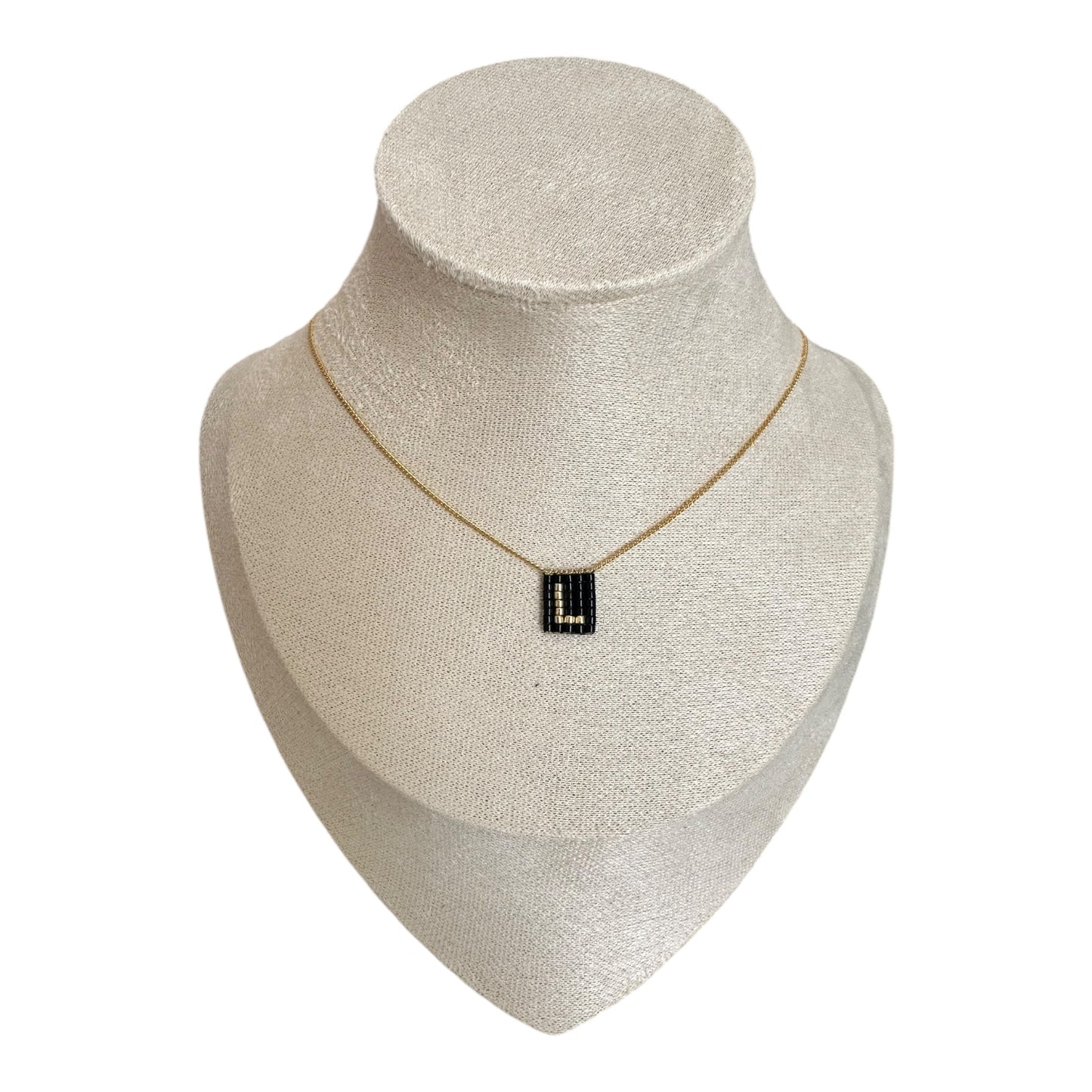 Collar INICIALES mini en negro